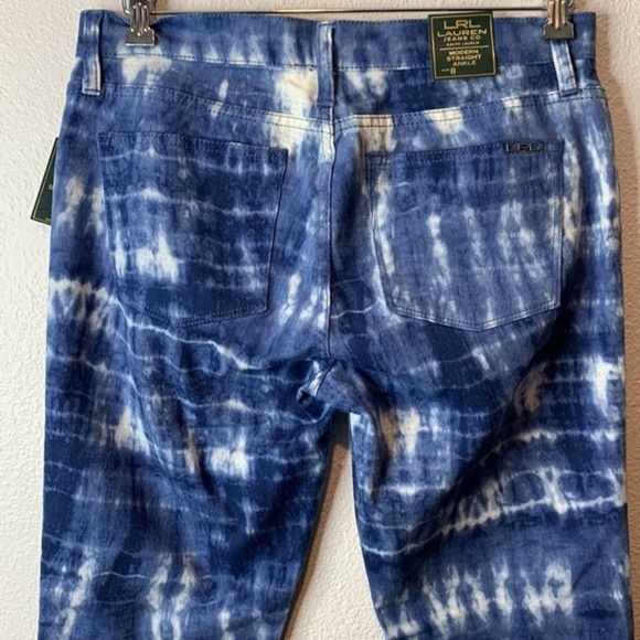 RALPH LAUREN | NWT Bleach Dye Modern Ankle Straight sz 8 - Picture 4 of 7